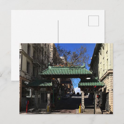 San Francisco Chinatown Gate #3 Postkarte (Vorne/Hinten)