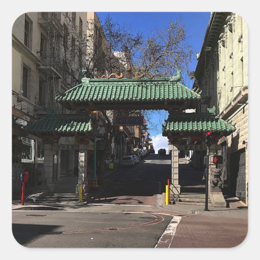 San Francisco Chinatown Gate #3 Stickers (Vorderseite)