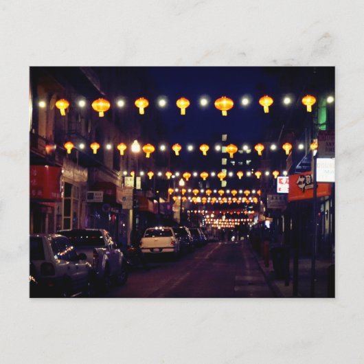 San Francisco Chinatown Lanterns #1-2 Postcard Postkarte (Vorderseite)