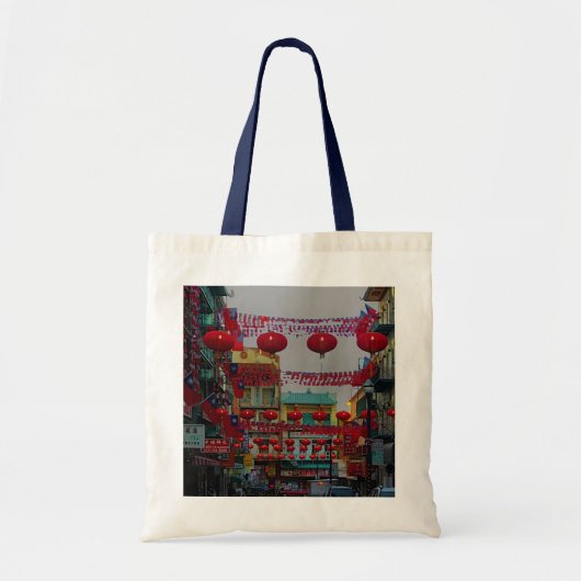San Francisco Chinatown Lanterns #4 Tote Bag Tragetasche (Vorne)