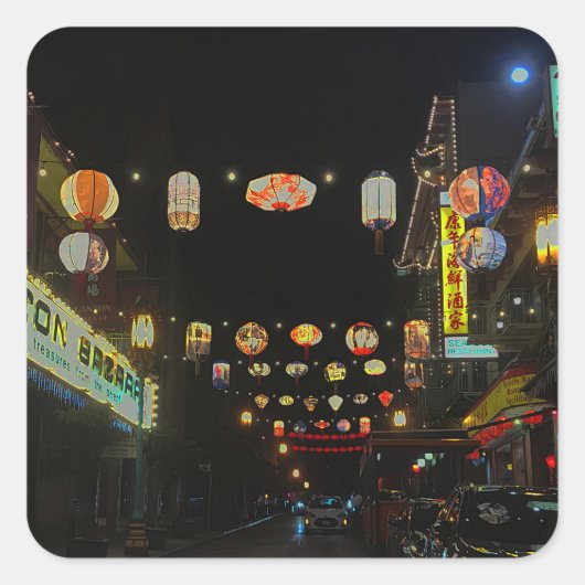 San Francisco Chinatown Lanterns #5 Stickers (Vorderseite)