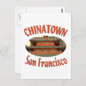 San Francisco Chinatown Postkarte (Vorne/Hinten)