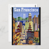 San Francisco Chinatown Postkarte (Vorne/Hinten)