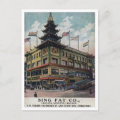 San Francisco Chinatown Sing Fat Oriental Bazaar Postkarte (Vorderseite)
