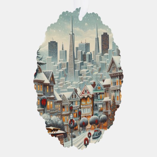 San Francisco Christmas Elegance - SF Card Ornament Karte (Rechts)