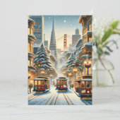 San Francisco Christmas Elegante - Karten (Stehend Vorderseite)