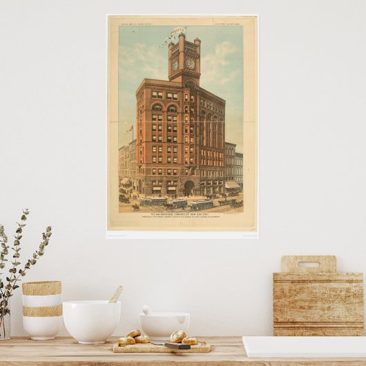 San Francisco Chronicle's New Gebäude (1476A) Poster (Küche)