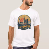 San Francisco City California USA T-Shirt (Vorderseite)