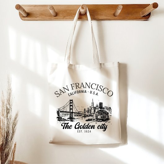 San Francisco City Golden Gate Landscape Tragetasche