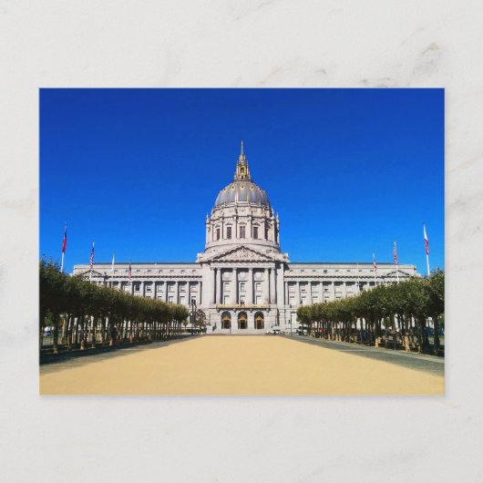 San Francisco City Hall #1-1 Postkarte (Vorderseite)