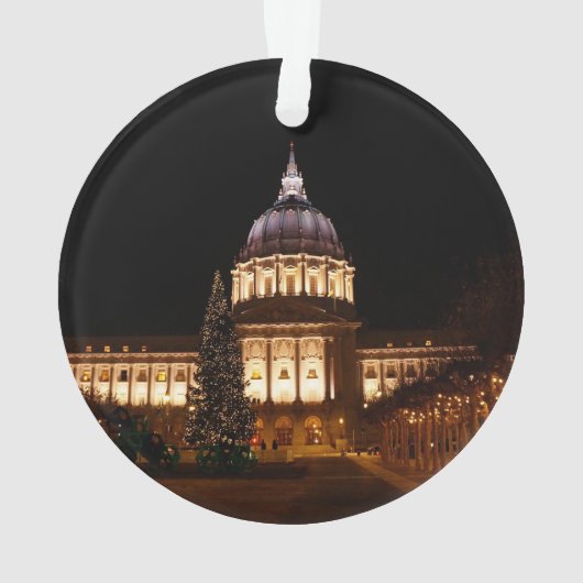 San Francisco City Hall #2 Ornament (Rückseite)