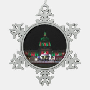 San Francisco City Hall #4 Snowflake Ornament