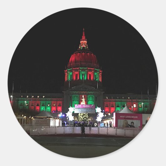 San Francisco City Hall #5 Stickers (Vorderseite)
