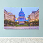 San Francisco City Hall in Blue Light Leinwanddruck (Insitu (Holzboden))
