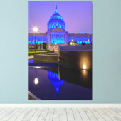 San Francisco City Hall in Bright Blue Light Leinwanddruck (Insitu (Holzboden))