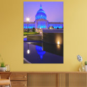 San Francisco City Hall in Bright Blue Light Leinwanddruck (Insitu (Wohnzimmer))