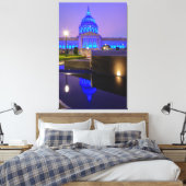San Francisco City Hall in Bright Blue Light Leinwanddruck (Insitu (Schlafzimmer))