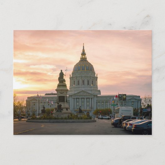 San Francisco City Hall Postkarte (Vorderseite)