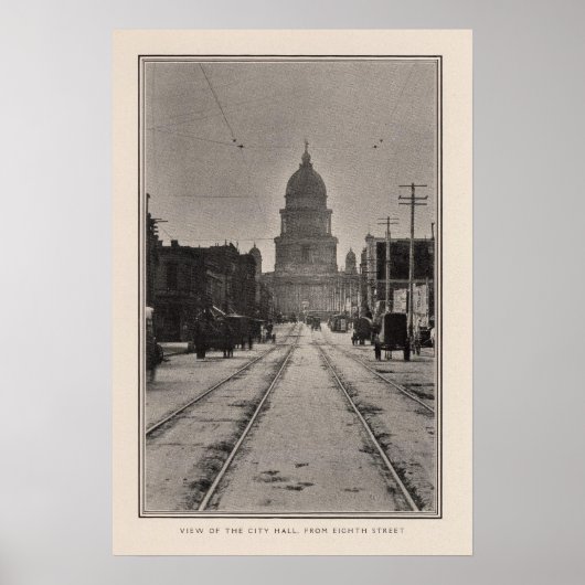 San Francisco City Hall von 8. St. Poster (Vorne)