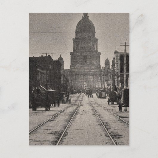 San Francisco City Hall von 8. St. Postkarte (Vorderseite)