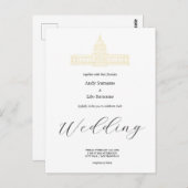 San Francisco City Hall Wedding Post Card Postkarte (Vorne/Hinten)