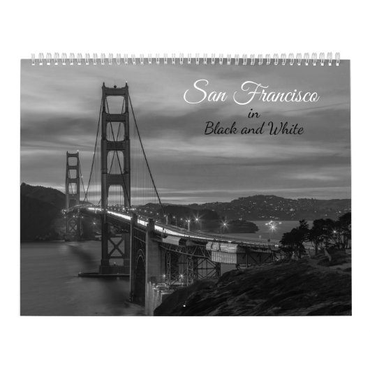San Francisco City in Black and White Kalender (Titelbild)