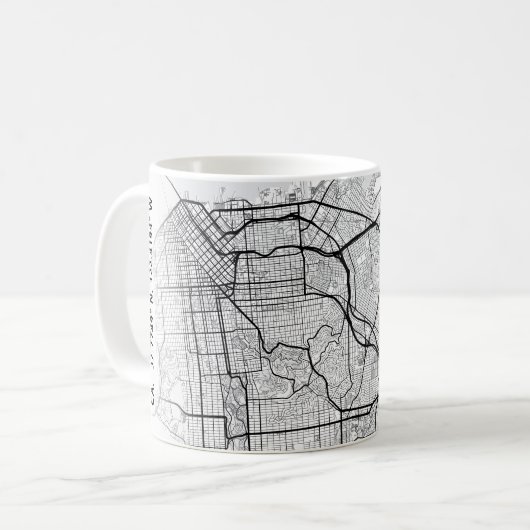 San Francisco City Map | Kaffeetasse (Vorderseite Links)