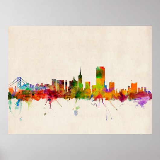San Francisco City Skyline Poster (Vorne)