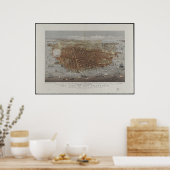 San Francisco City View Poster (Küche)