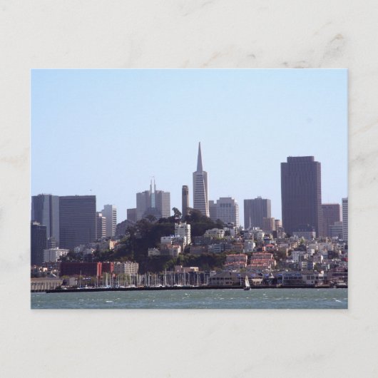 San Francisco City View Postkarte (Vorderseite)