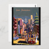 San Francisco City View Postkarte (Vorne/Hinten)