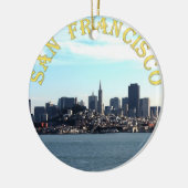 San Francisco City View von der Bucht Keramik Ornament (Links)