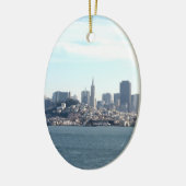 San Francisco City View von der Bucht Keramik Ornament (Links)