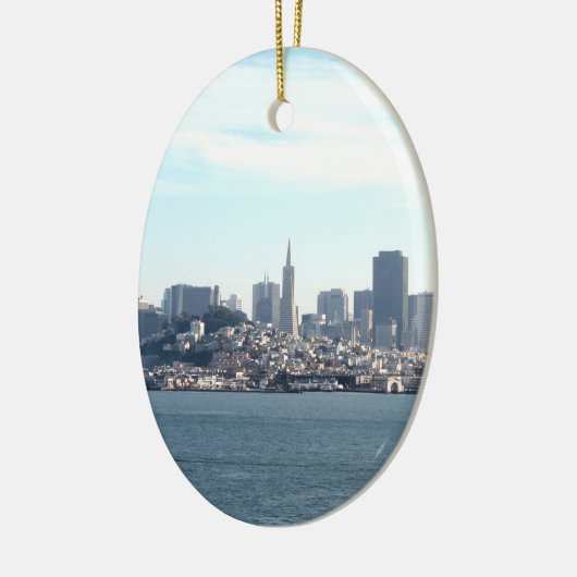 San Francisco City View von der Bucht Keramik Ornament (Links)