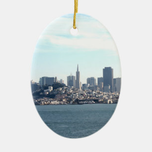 San Francisco City View von der Bucht Keramik Ornament