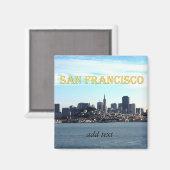 San Francisco City View von der Bucht Magnet (Vorderseite/Rückseite)