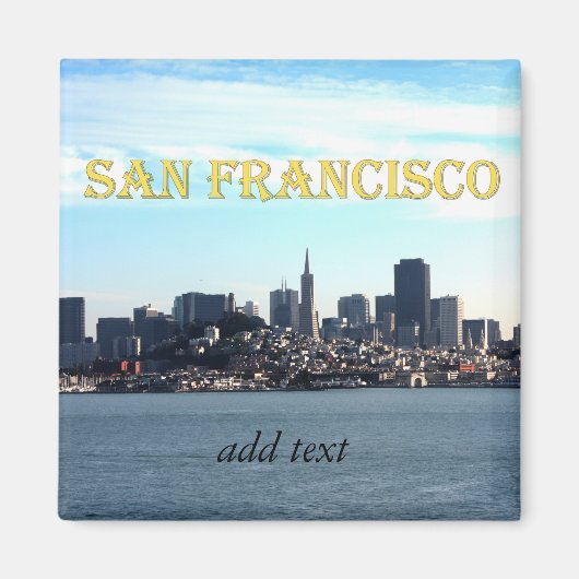 San Francisco City View von der Bucht Magnet (Vorne)