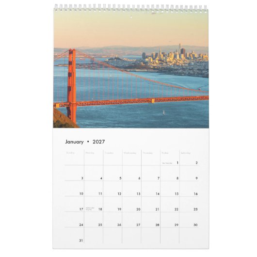 San Francisco Cityscape Kalender (Jan 2027)