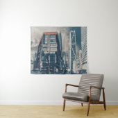 San Francisco Cityscape mit moderner Skyline Wandteppich (Beispiel (Horizontal))