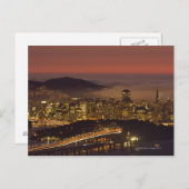 San Francisco Cityscape Postkarte (Vorne/Hinten)