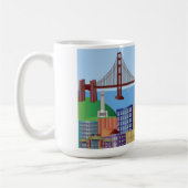 San Francisco Cityscape-Tasse Kaffeetasse (Links)