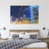 San Francisco Cityscape zur Nachtzeit Leinwanddruck (Insitu (Schlafzimmer))