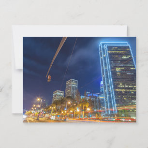 San Francisco Cityscape zur Nachtzeit Postkarte