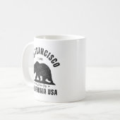 San Francisco Classic Bear Design Kaffeetasse (Vorderseite Links)