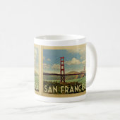 San Francisco Coffee Tasse Golden Gate Bridge Retr (VorderseiteRechts)