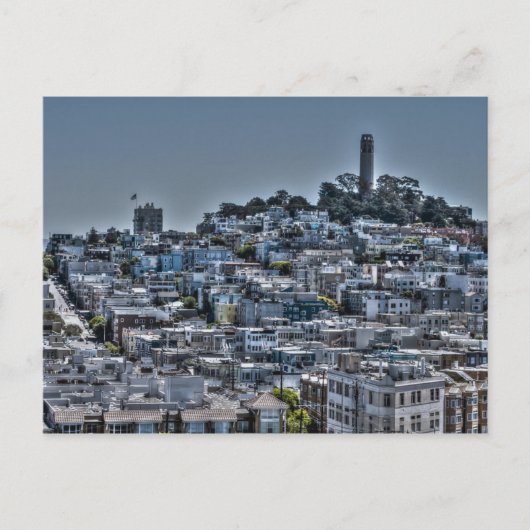 San Francisco Coit Tower Postkarte (Vorderseite)