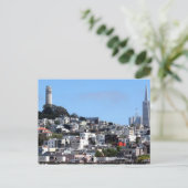 San Francisco Coit Tower Postkarte (Stehend Vorderseite)