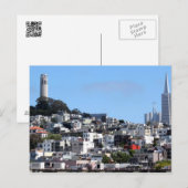 San Francisco Coit Tower Postkarte (Vorne/Hinten)