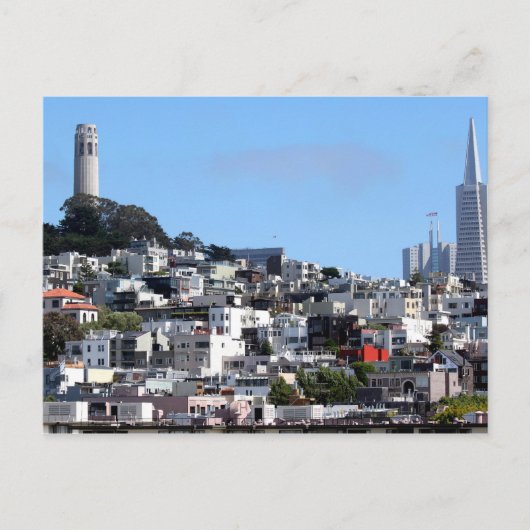 San Francisco Coit Tower Postkarte (Vorderseite)