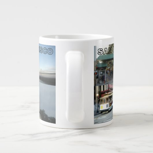 San Francisco Collage Jumbo-Tasse (Rückseite)